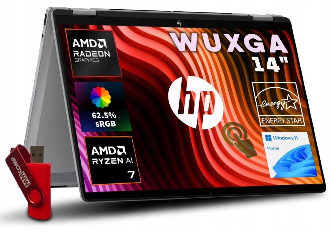 Laptop HP OmniBook X Flip 2w1 Ryzen AI 7 24GB 1TB SSD 1920*1200 IPS DOTYK