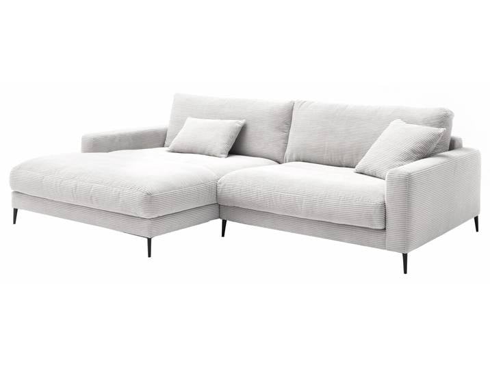 Pure Home Lifestyle Longchairkombination DELIA, grau, Stoff