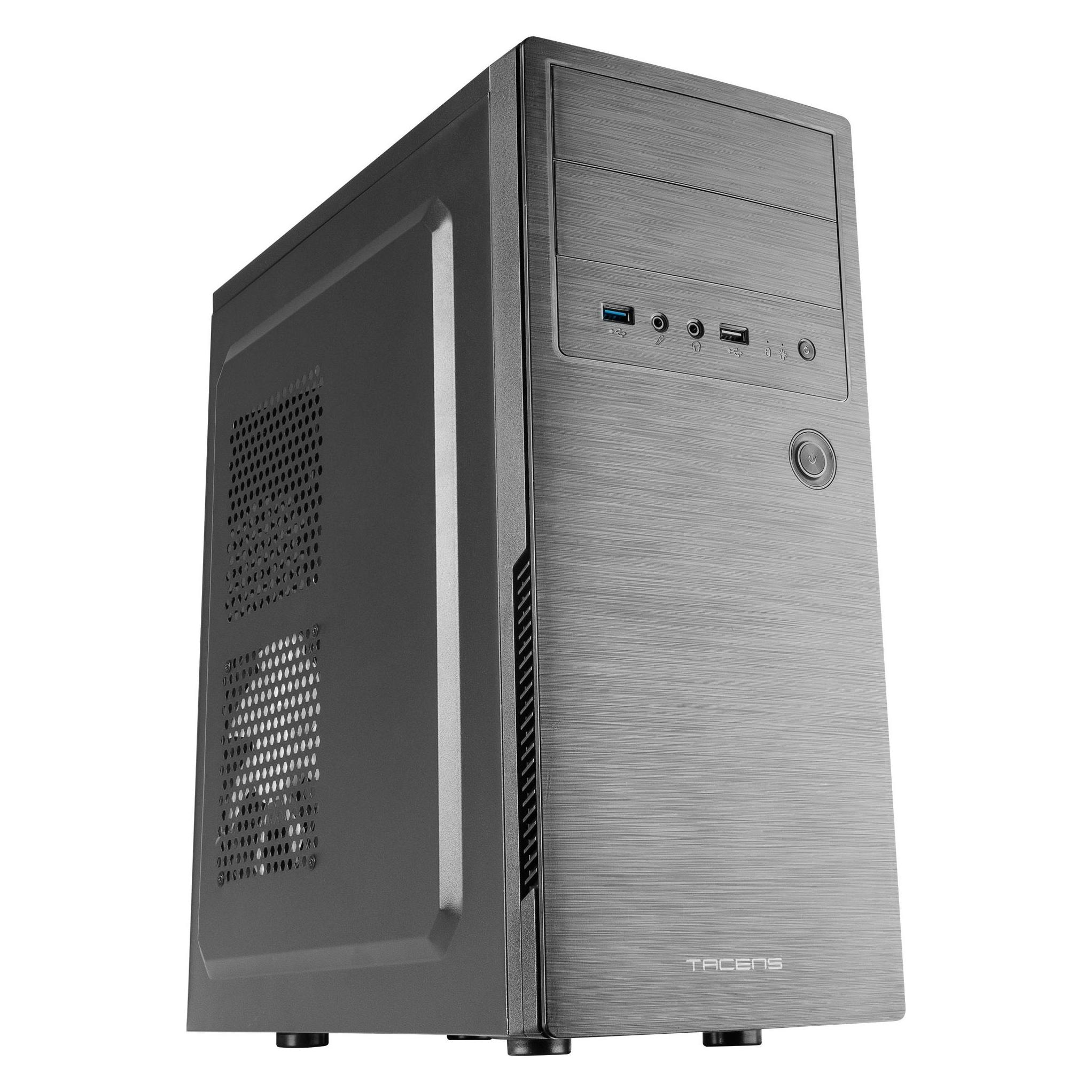 Tacens Boitier Moyen Tour ATX compatible Initiox (Noir) (ATX, mATX, Mini-ITX) (2INITIOX)