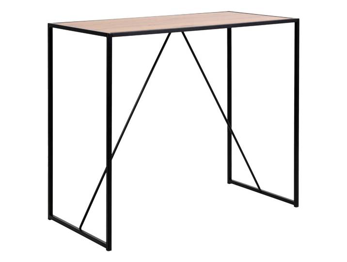 Mid.you Bartisch, Schwarz, Eiche, Metall, rechteckig, U-Form, 60x105x120 cm, Reach, Esszimmer, Tische, Stehtische