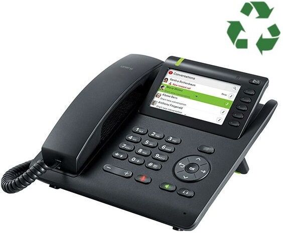 Unify OpenScape CP600 - Reconditionné Téléphone de bureau SIP avec écran couleur puissant de 4,3" et Bluetooth.