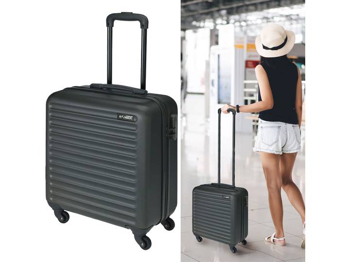 Trolley, Hartschalenkoffer, 27 Liter, 40 cm, dunkelgrau