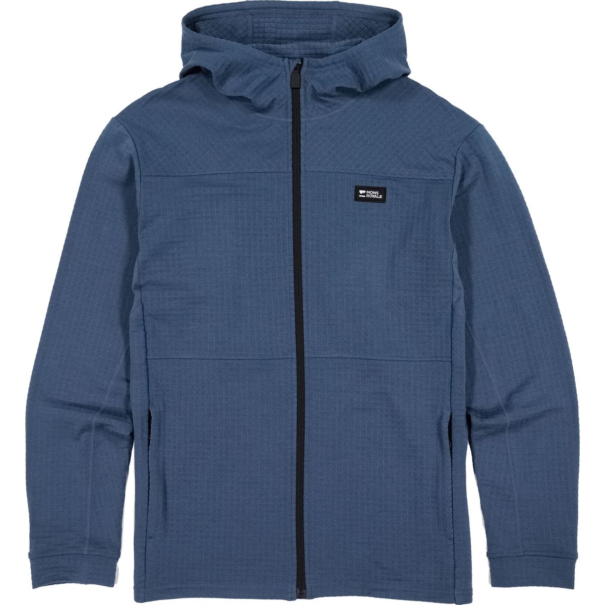 Mons Royale Mens Offgrid Merino Fleece Zip Hoodie orian blue (484) M 100965-1274-484-M