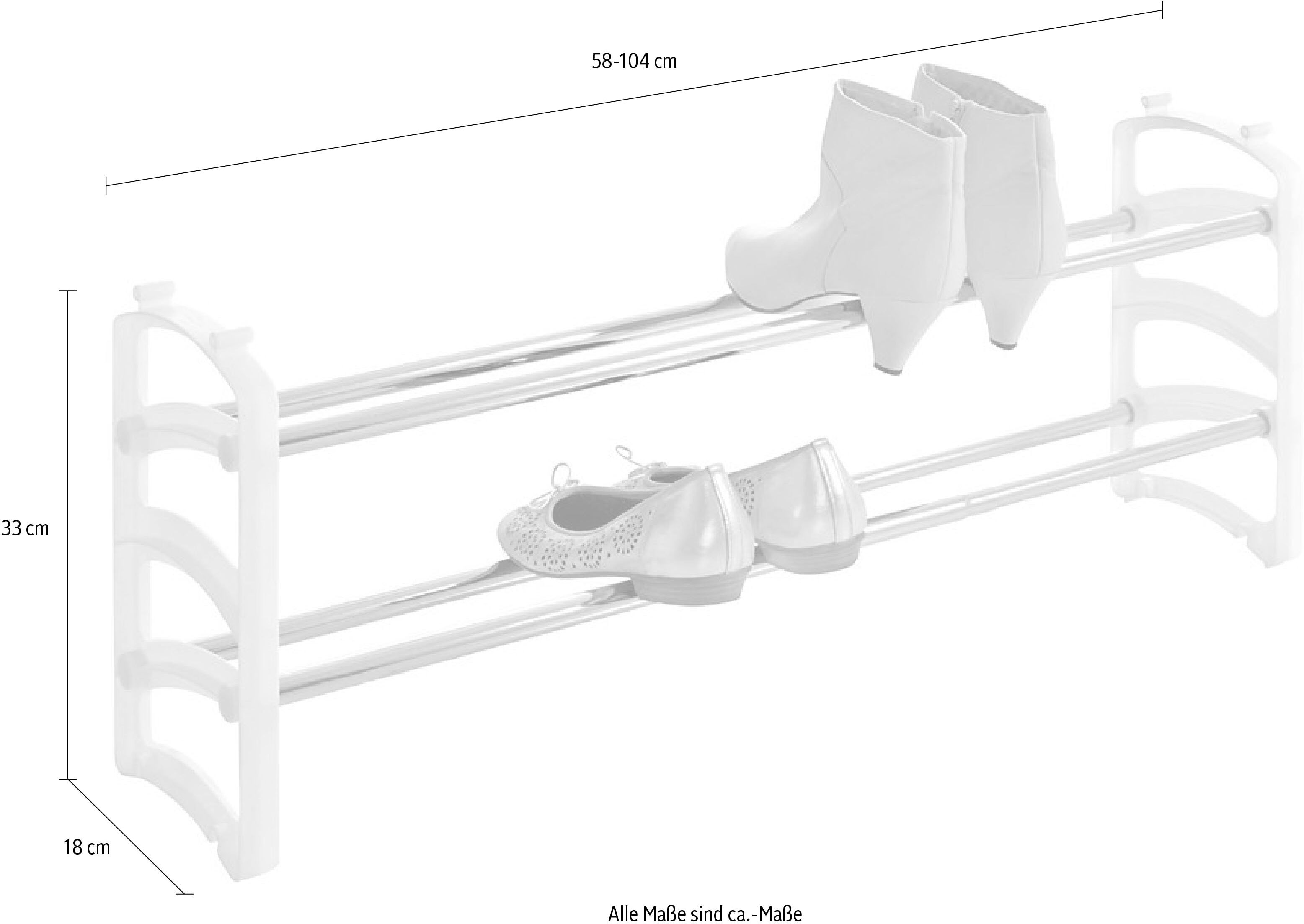 Schuhregal INOSIGN, weiß, Regale, Schuhregal, 2 Stück
