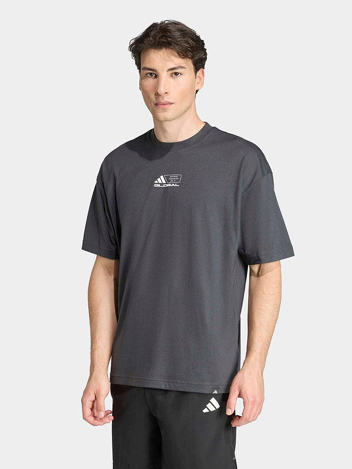 adidas Trainingsshirt in Anthrazit - XL