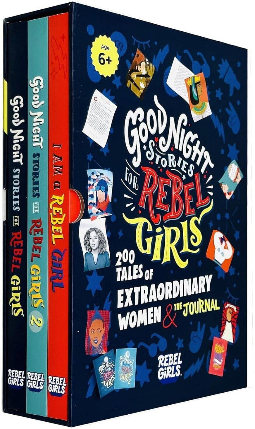 Good Night Stories for Rebel Girls Collection (2 Books & Journal): 3 Books Box Set - Ages 6+ - Paperback Rebel Girls Inc