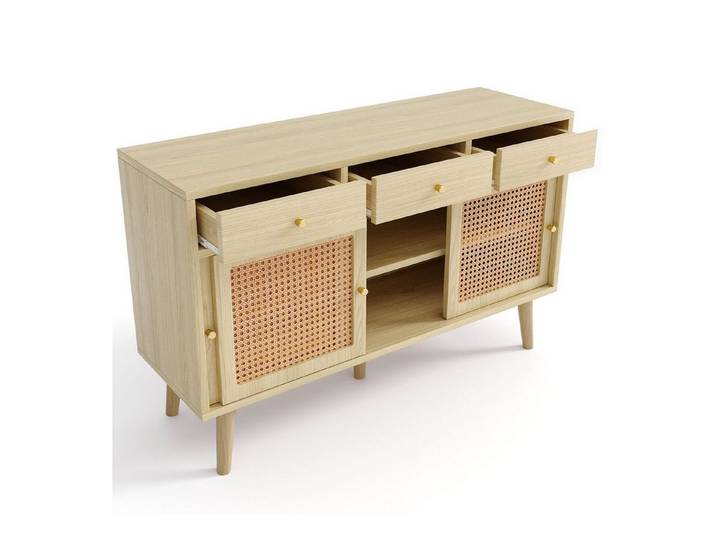 HAUSS SPOLE Sideboard Sideboard Kommode Beistellschrank Aufbewahrungsschrank (verstellbare Ablagen), modernes Design