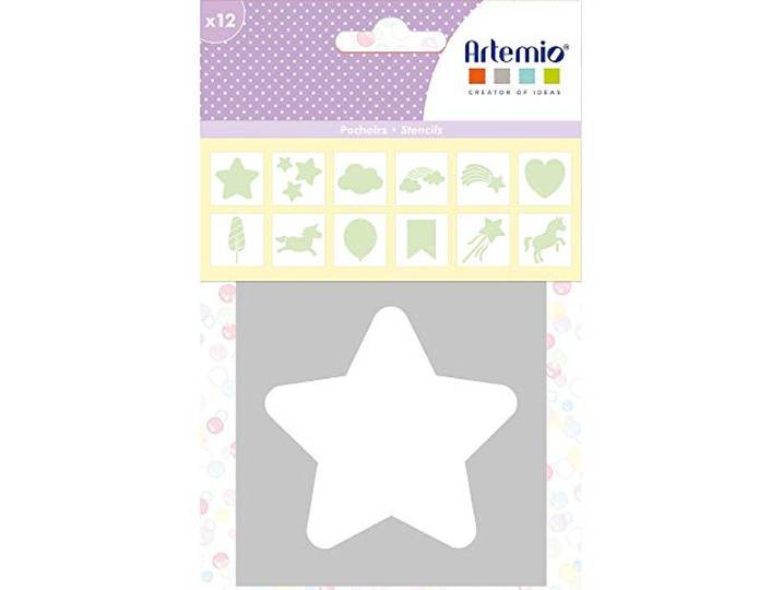 Set van 12 sjablonen Rainbow van Artemio 9 x 9 cm