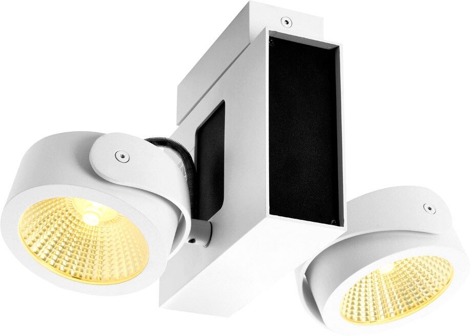 Slv Tec Kalu Cw, Led Indoor Wand- Und Deckenaufbauleuchte, 2x Weiß/schwarz - Wand- Und Deckenleuchten