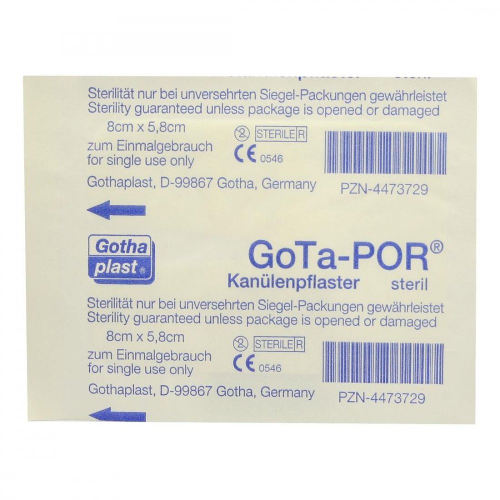 Gothaplast GmbH Gota-por Kanülenpflaster 58x80 mm 04473729