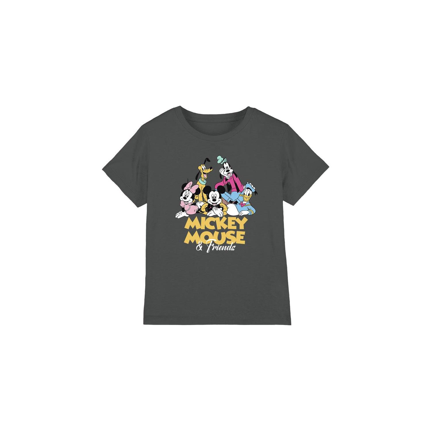 Disney Kinderen/Kinderen Mickey Mouse Friends T-shirt (Houtskool)