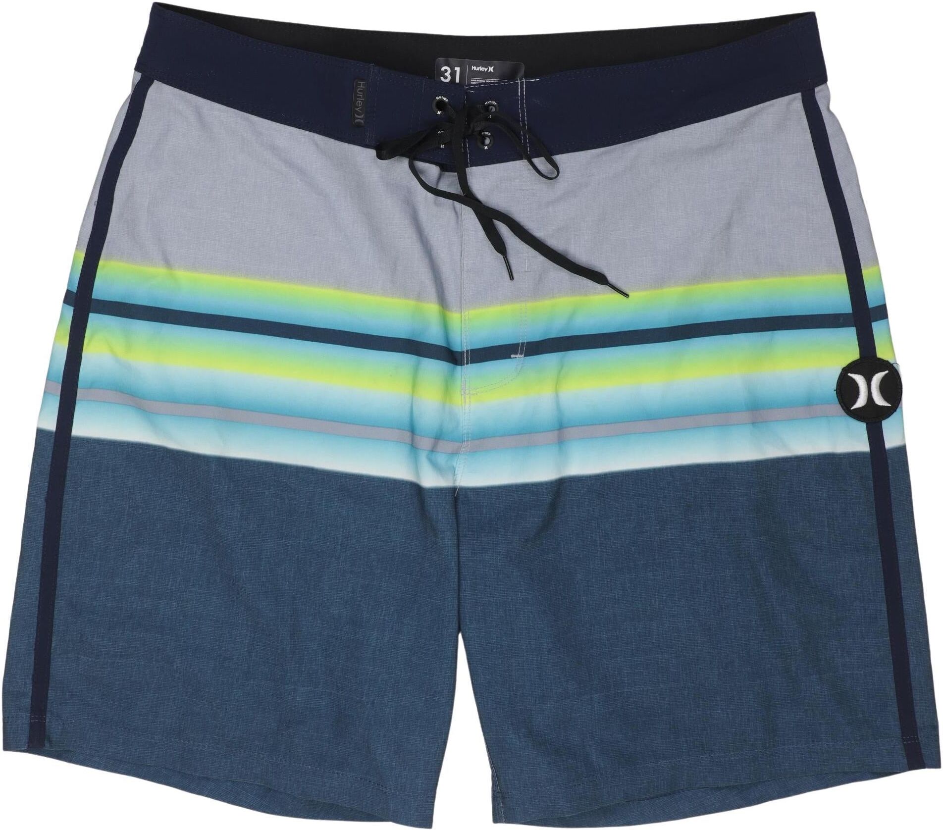 Hurley Herren Shorts, Neon, Gr. W31, Elasthan / Synthetik - Second Hand