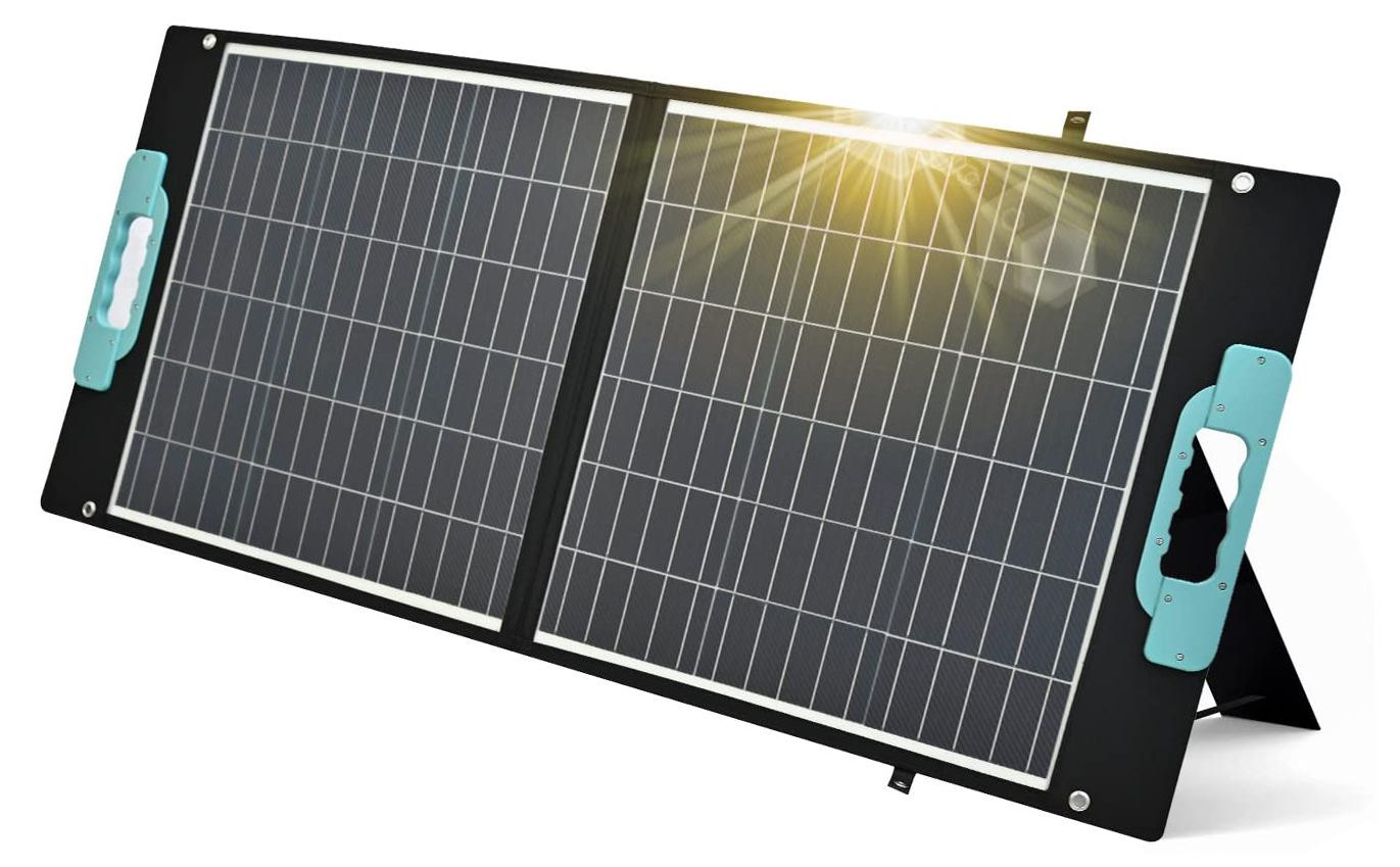 Selius Opvouwbaar Zonnepaneel - 100 W - Kunststof - Outdoor Camping