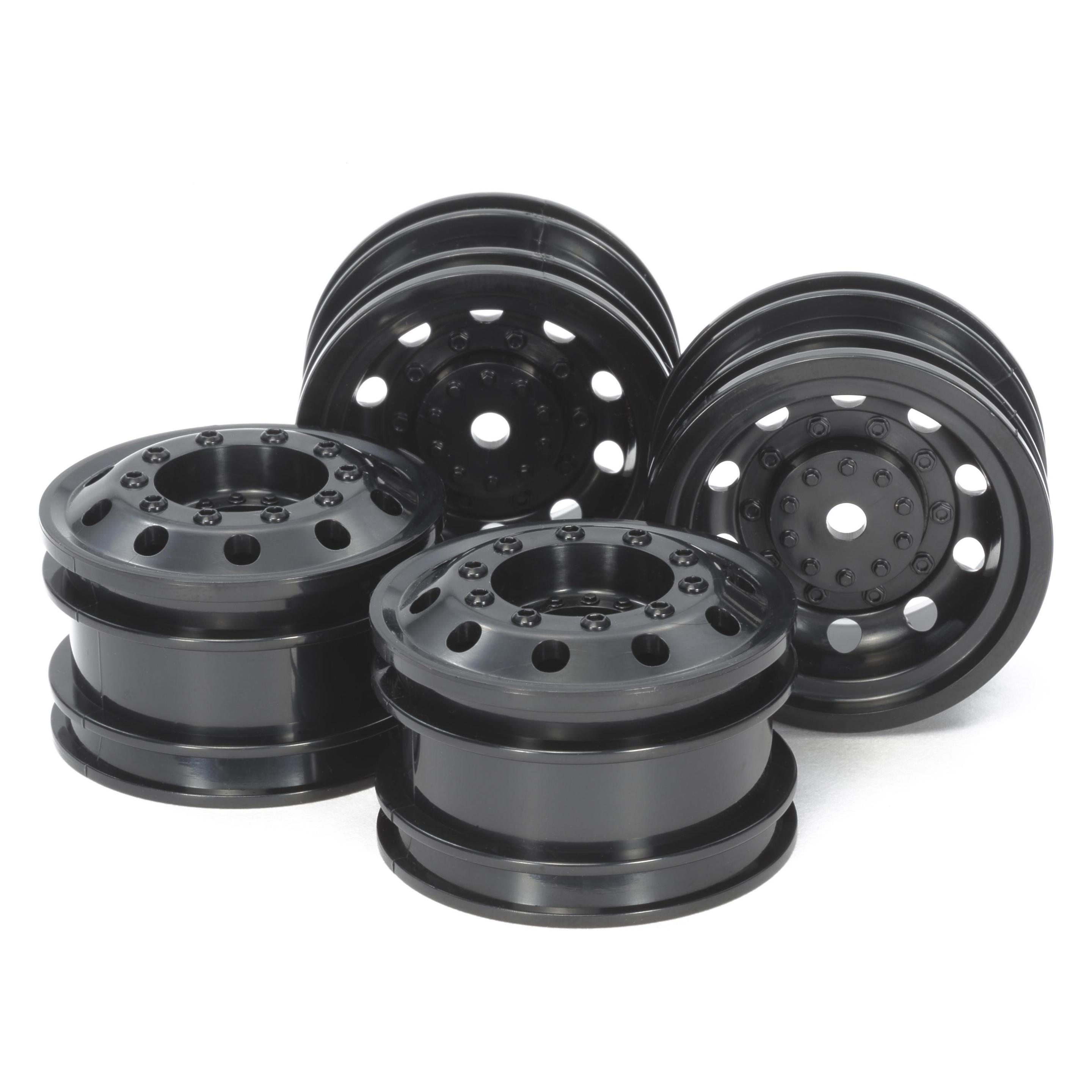 Tamiya On Road Racing Truck Wheels black (2+2) (TAM 54741)