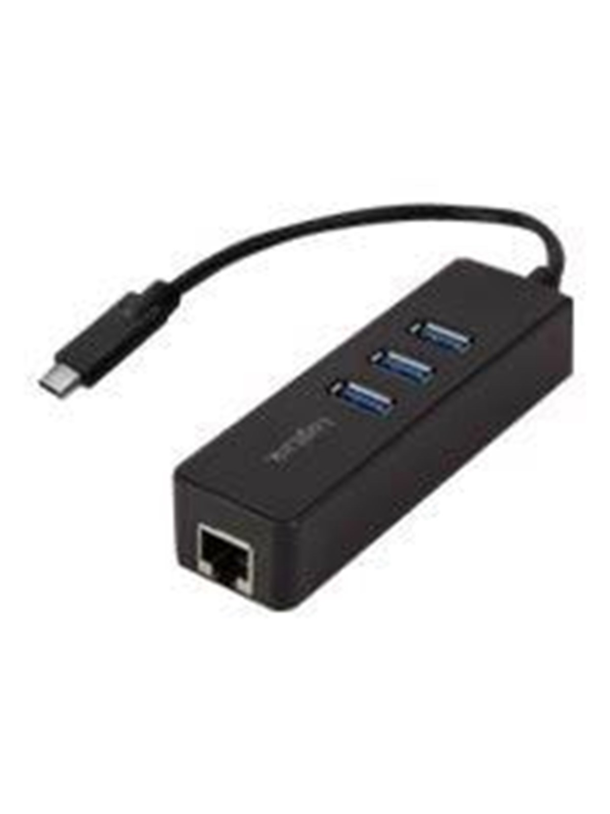 LogiLink USB 3.2 Gen 1 USB-C adapter to 1x RJ45 and 3x USB 3.0 USB-Hubs - 3 - Schwarz