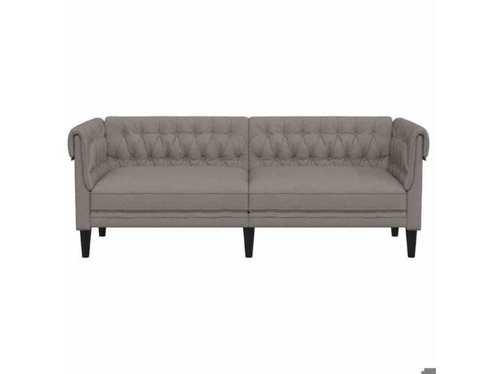 Taupe SOFA - Moderne - Canapé Chesterfield 3 places - contemporain - taupe tissu - C1877