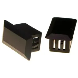 DNTP Blindstopfen SC-S (LC-D) schwarz rechteckig 22x12mm