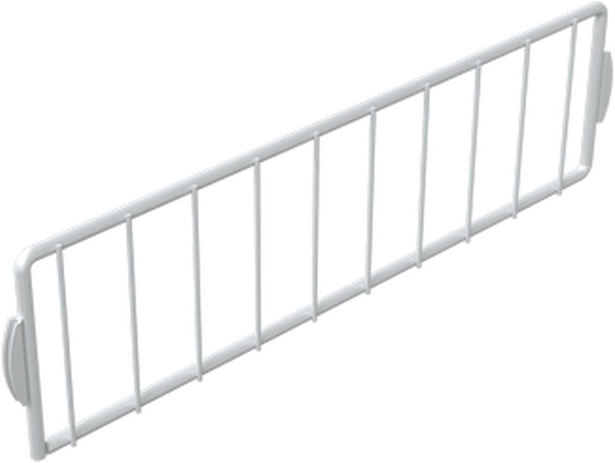 Wit Modulaire Plankverdeler voor Kledingkast Organisatie - 320 mm