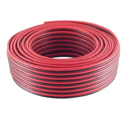 Lautsprecherkabel, 2 x 1,5mm2, rot/schwarz, 25m
