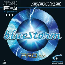 Donic Belag Bluestorm Pro AM schwarz 2,0 - schwarz 2,0