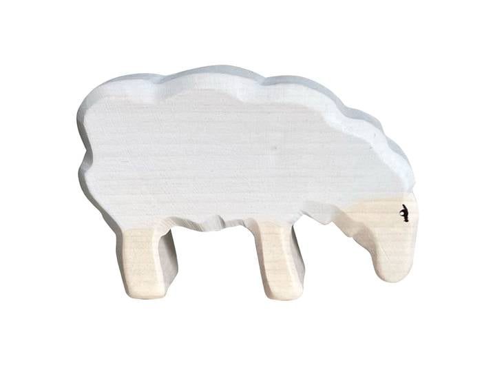Holztier Schaf, handgefertigt, 10 x 6,5 x 3 cm
