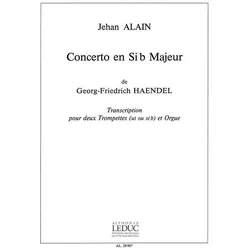 Konzert B-Dur op.4,2 für 2 Trompeten und Orgel Partitur und Stimmen, Fachbücher von Georg Friedrich Händel