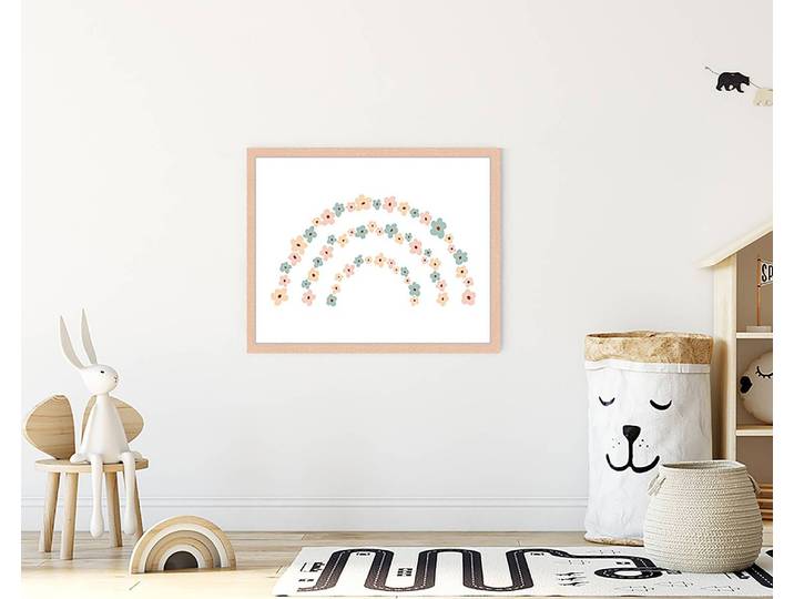 Tableau déco Flower Poster 43 x 53cm Multicolore