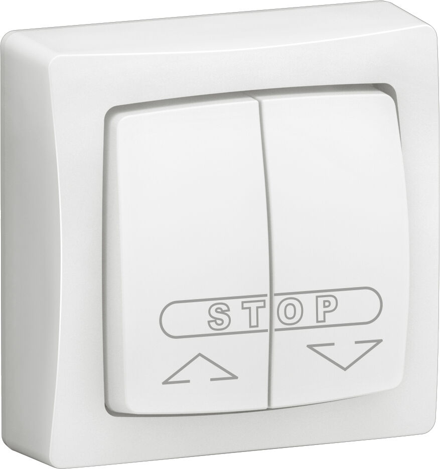 Double poussoir en saillie pour volets roulants LEGRAND 086010L Blanc 9003