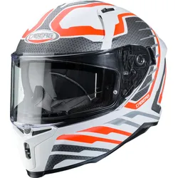 Caberg Avalon Forge, Integralhelm - Matt Weiß/Neon-Orange/Silber - XL