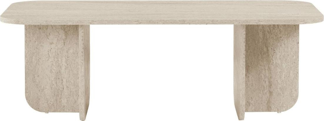 CaliCosy BECAJ Rechthoekige salontafel met afgeronde randen, Lengte: 120 cm