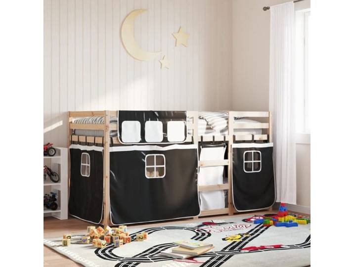 SALE 2025 Lit superposé enfant - Lit 2 personnes - 80x200 cm - bois de pin massif 32.15 Kg 7710