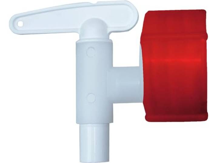 Bouchonnerie Jocondienne 460 waterkraan, kunststof, rood en wit, 11,5 x 13 x 4,5 cm, 12 l