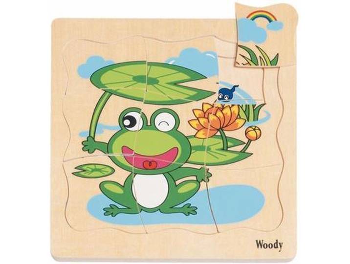Woody Woody 90078 - Ontwikkelingspuzzel - Meerdere lagen - Meerkleurig