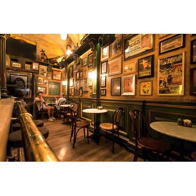 Fototapete PAPERMOON "Restaurant, Bar, Tresen", bunt, B:2m L:1,49m, Vlies, Tapeten