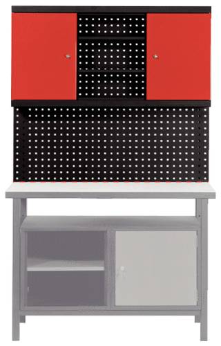 KS Tools 865.0009 Erweiterungs-Rückwandsystem für Werkbänke, mit Schrank (B x H x T) 1200 x 710 x 200mm 1St.