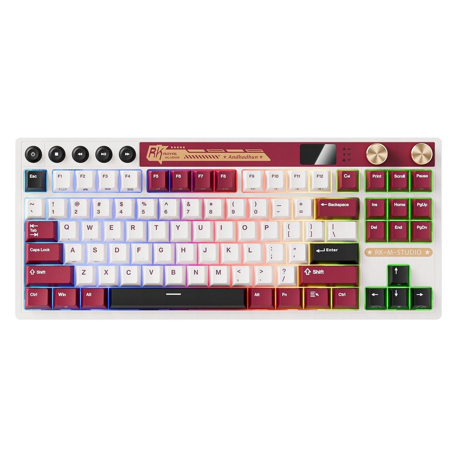 Konjac Sponge M87 Famicom Tastatur (US, Kabelgebunden) (RK-M87-FAMICM-CRMSW-US)