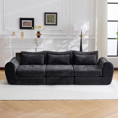 Dovelina "Modular Cloud Sofa Convertible Folding Sofa Bed Sectional Cushioned Sofa - 101.6"""