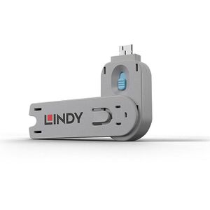 Lindy Port-Blocker-Schlüssel 40622, für USB-A, Port-Blocker, blau
