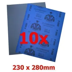 APP M991 Schleifpapier wasserfest 230 x 280mm P2000, 10 Blatt