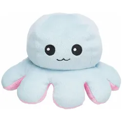 3x Trixie Reversible octopus, plush, 19 cm (Plüschspielzeug Hund), Hundespielzeug