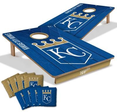 Skip's Garage Kansas City Royals MLB Tailgate Cornhole Board Set