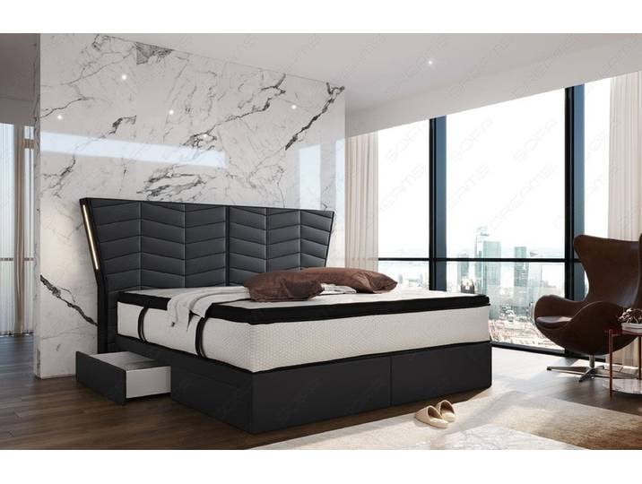 Boxspringbett Novara Leder