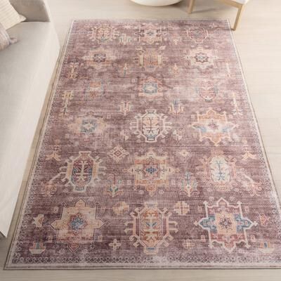 Nuloom Philomena Medallion SplashGuard Machine Washable Area Rug