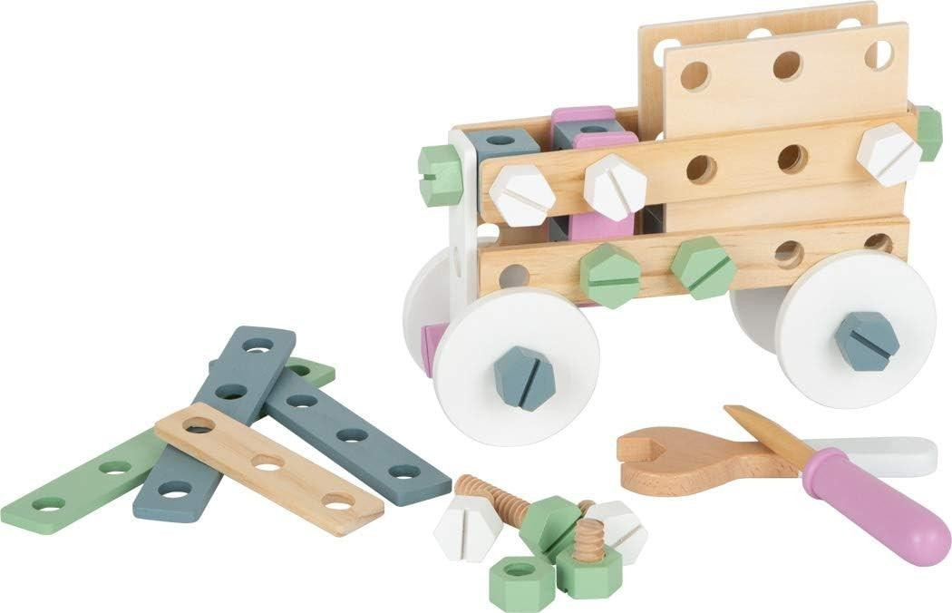 Merkloze houten bouwset voor kinderen met diverse accessoires