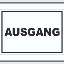 HB-Druck Ausgang Aufkleber A3 (297x420mm)