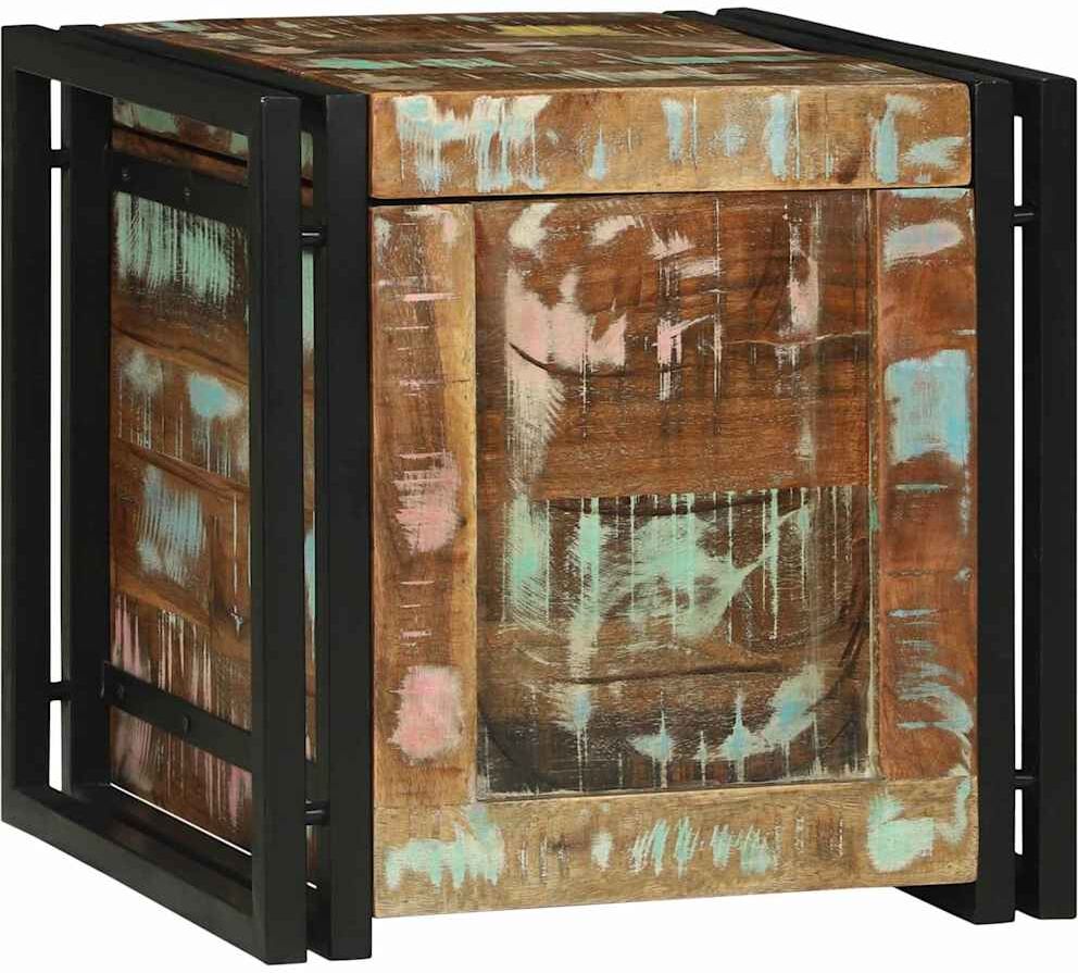 vidaXL Boîte de rangement Marron et Noir 40 x 40 x 40 cm