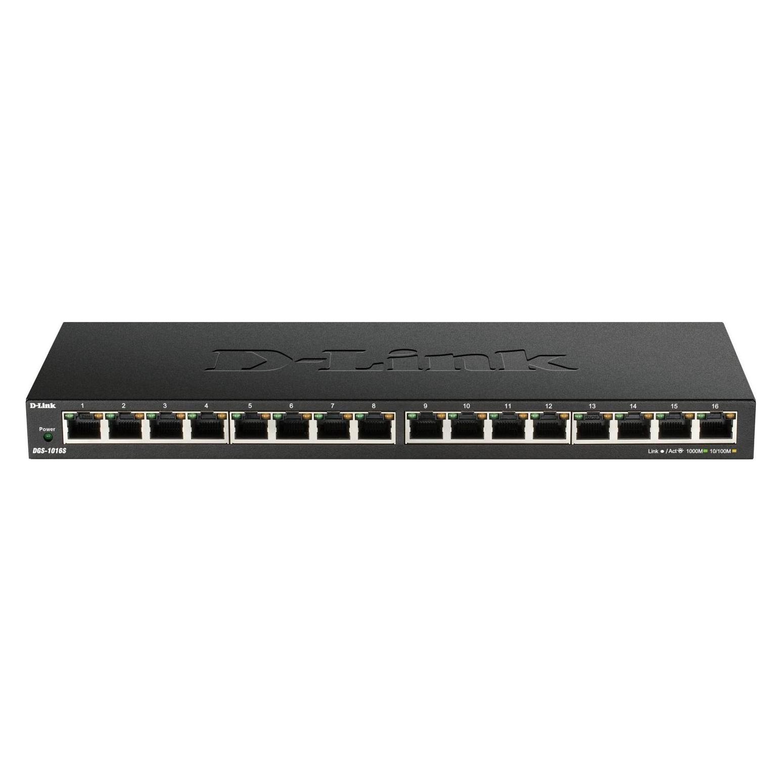 D-Link Switch 280mm DGS-1016S 16*GE retail (16 Ports) (DGS-1016S/E)