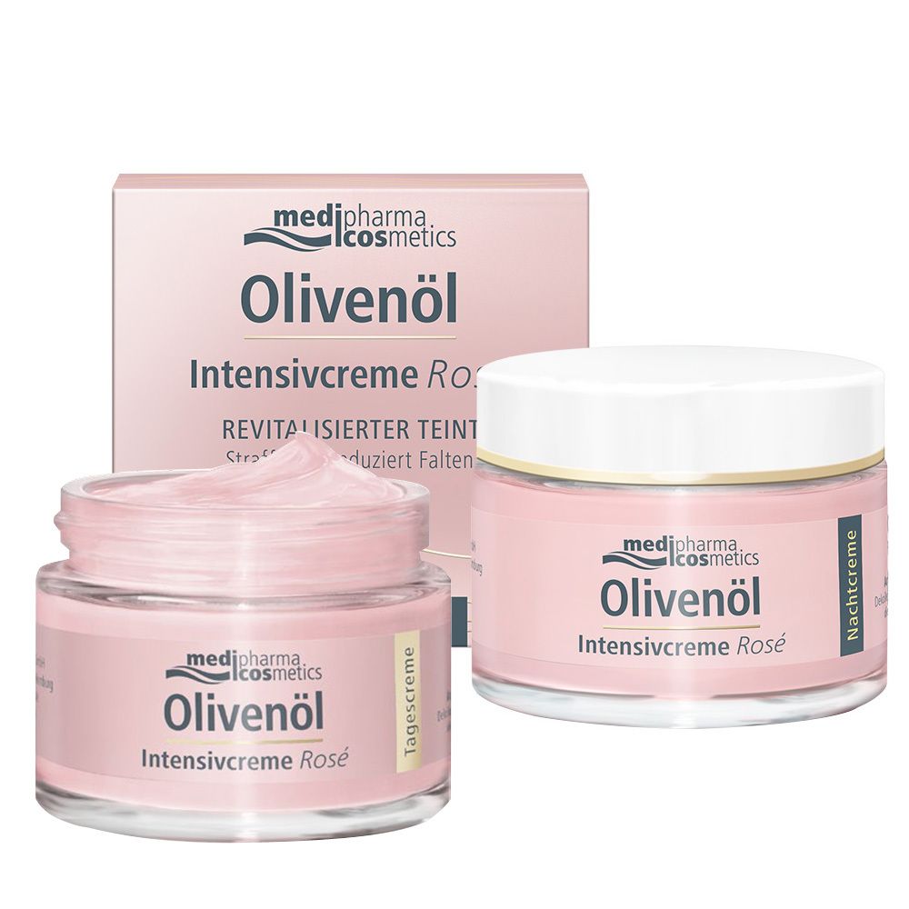 Olivenöl Intensivcreme Rosé Tages- & Nachtset 1 St Set