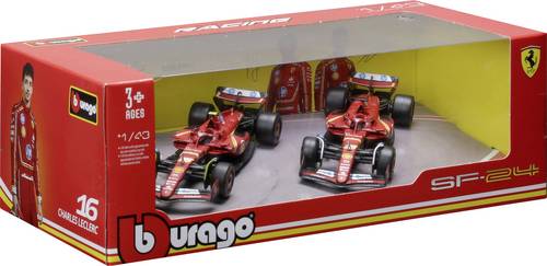 Bburago F1 Ferrari SF-24 '24 2er-Set 1:43 Modellauto