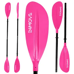 24MOVE® Doppelpaddel LAGO Aluminium Paddel, Stand-Up Paddling, Paddel für Kajak, 220 cm, verstellbar